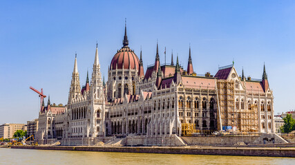 Fototapeta na wymiar It's Building of Parliament, Budapest, Hungary