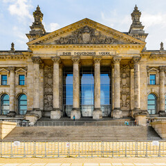 It's Reichstag building In Berlin, Germany.