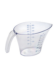 plastic transparent container with blue dimensional divisions for the kitchen