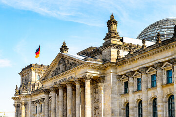 Fototapeta na wymiar It's Reichstag building In Berlin, Germany.