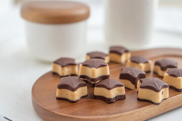 sugar free Chocolate Truffles Balls with peanut butter