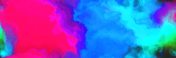 abstract watercolor background with watercolor paint with dodger blue, deep pink and blue violet colors. can be used as background texture or graphic element
