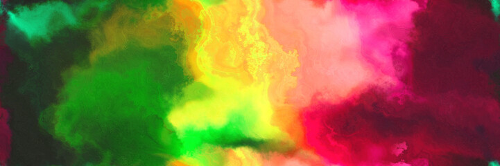 abstract watercolor background with watercolor paint with sandy brown, very dark violet and lime green colors. can be used as web banner or background