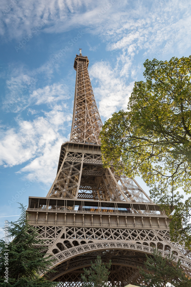 Wall mural view of the eiffel tower