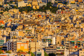 Fototapeta premium It's Aerial view of Athens, the capital of Greece.