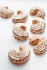 gingerbread cookies, gingerbread cookies on a white background, bakery products
