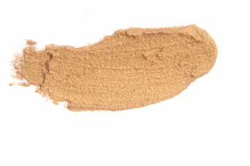 Brush Stroke on white background .