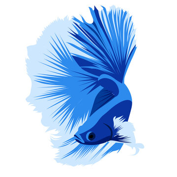 Betta Beauty HM Blue Logo Vector Design