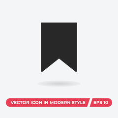 Bookmark vector icon, simple sign for web site and mobile app.