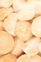 Close up of yellow dry peas as a background.