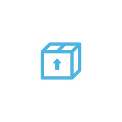 box icon flat vector logo design trendy