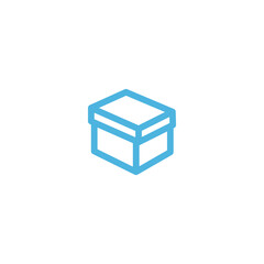 box icon flat vector logo design trendy