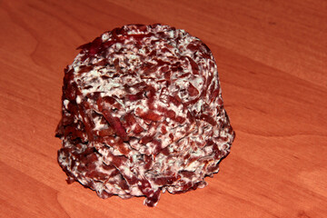 Beetroot in a poisonous mold. Spoiled food.