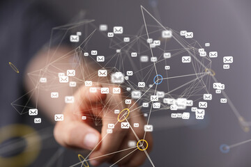 support communication contact concept service