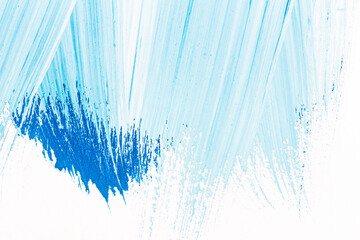 Abstract brushed blue acrylic arts background