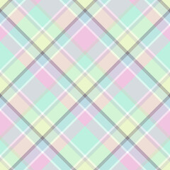 Seamless soft pastel tones checkered background.
