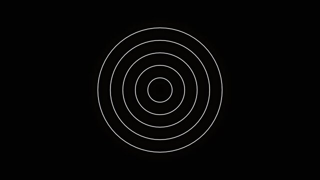 Stock video

Black and white circle line sound wave or frequency digital movement on a black background.Is a sound technology or audio recorders.