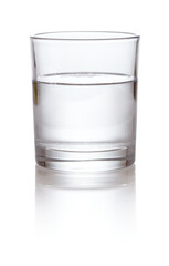 glass of water isolated on white background