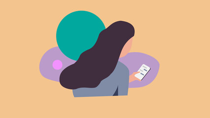 Woman with smartphone