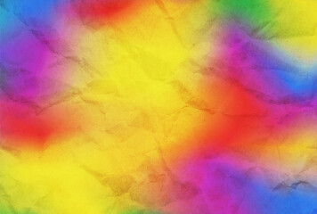 LGBT pride flag or Rainbow pride flag on crumpled paper