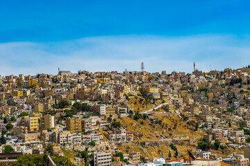 It's Architecture of Amman, the capital and the largest city of Jordan