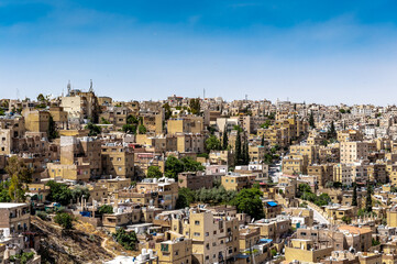 Obraz premium It's Panorama of the city of Amman, Jordan