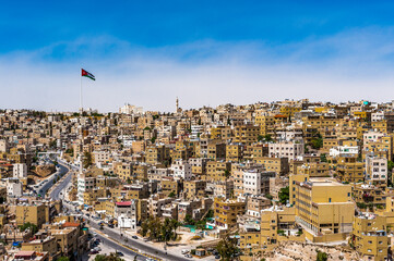 It's Panorama of the city of Amman, Jordan