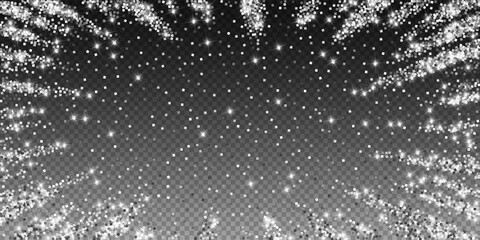 Sparkling silver luxury sparkling confetti. Scatte