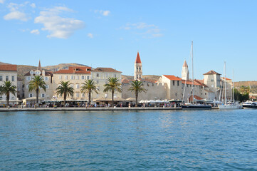 Fototapeta na wymiar Panoramic view of the old town of Trogir, Croatia.