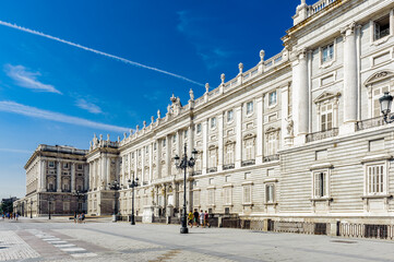 It's Side of the Royal Palace, Madrid Spain