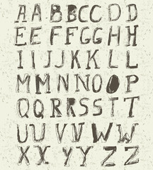 seamless retro alphabet