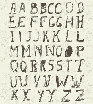 seamless retro alphabet