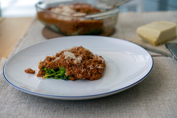 cauliflower cake with seitan