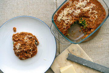 cauliflower cake with seitan