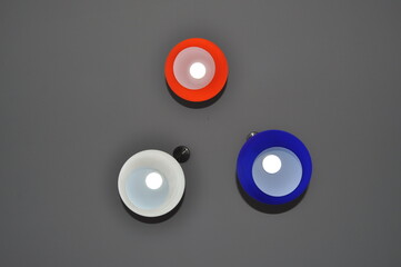Round shape lamp with many colors