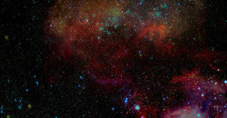 Fototapeta na wymiar Infinite space background. Elements of this image furnished by NASA