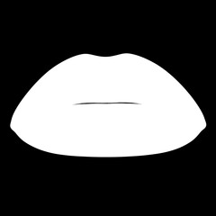 Alpha for Lipstick MakeUp MockUp. Part of the Face, Beautiful Female Lips CloseUp with a Colorless Make Up Template. Add Your Color. 3D Render.