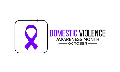 Vector illustration on the theme of Domestic Violence awareness month observed each year during October.