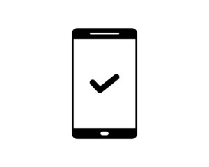 Smartphone with shield and lock icon. Simple flat design vector illustration for security app, anti virus, anti malware, web use