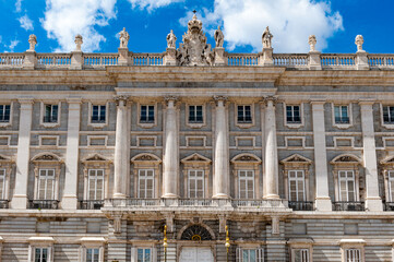 It's Square near the Palacio Real (Royal Palace), Madrid, Spain. Royal Palace is the official...