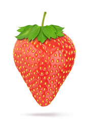 Strawberry isolated on white background. Clipping Path