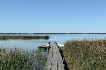Fototapeta premium Lake Kölpinsee, Mecklenburg Lake District, Mecklenburg-Vorpommern, Germany