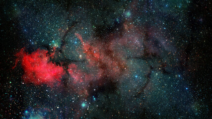 Deep space art. Nebulas, galaxies and stars. Elements of this image furnished by NASA