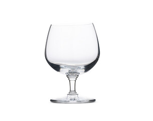 empty glass wine on white background 