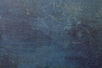 Abstract art background navy blue and denim colors. Watercolor painting on canvas with light stains and gradient.