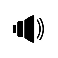 speaker icon logo illustration design