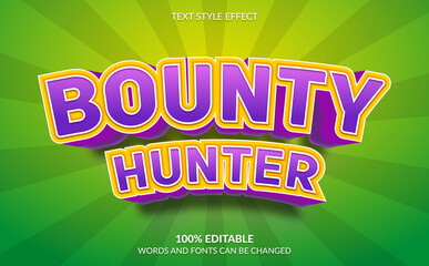 Editable Text Effect, Bounty Hunter Text Style