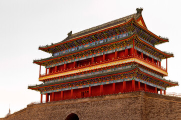 Fototapeta premium It's Zhengyangmen Gatehouse at the Tiananmen Square (Gate of Hea