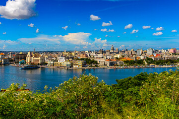 Fototapeta na wymiar Panoramic view of Havana, the capital of Cuba