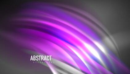 Creative fluid wave lines abstract background. Trendy abstract layout template for business or technology presentation, internet poster or web brochure cover, wallpaper